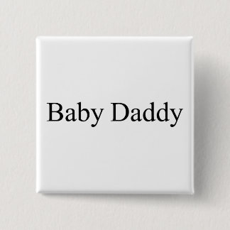Badge Carré 5 Cm Papa de bébé