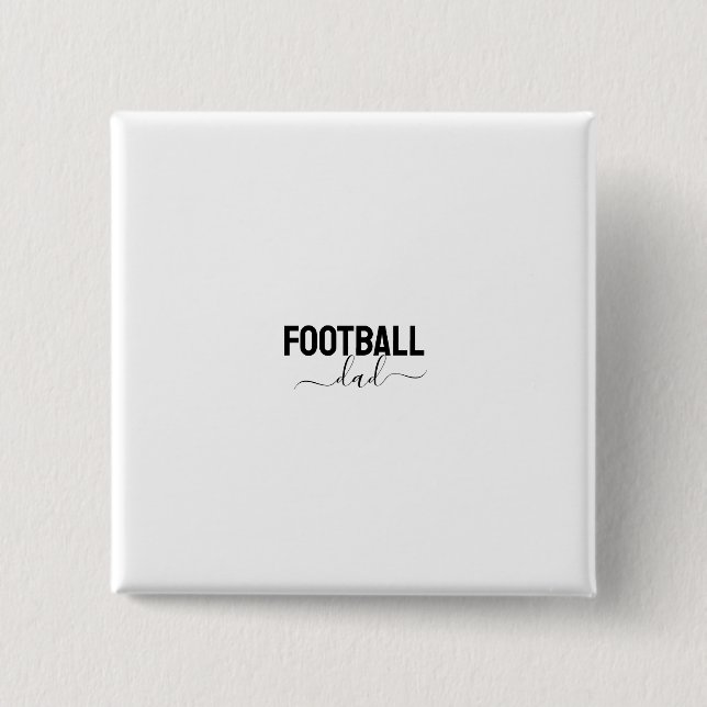 Badge Carré 5 Cm Papa foot moderne (Devant)