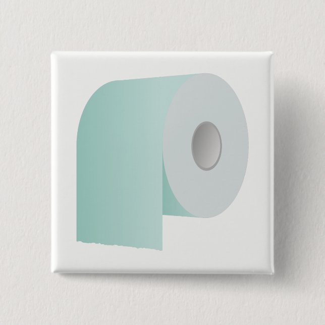 Badge Carré 5 Cm Papier toilette (Devant)