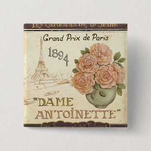 Badge Carré 5 Cm Paquet de graine