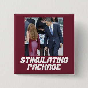 Badge Carré 5 Cm Paquet stimulant