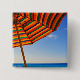 Badge Carré 5 Cm parapluie