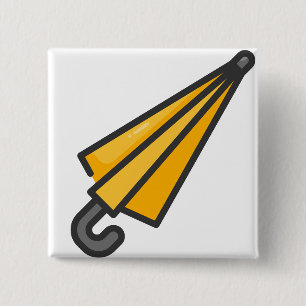Badge Carré 5 Cm parapluie