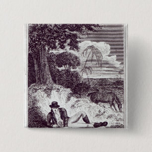 Badge Carré 5 Cm Parc de mungo en Afrique