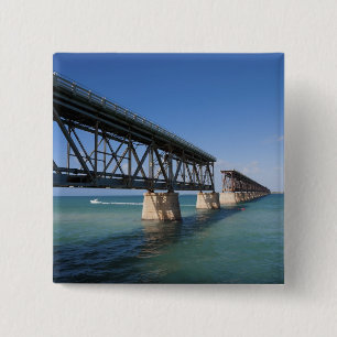 Badge Carré 5 Cm Parc d'État de Bahia Honda, Florida Keys, Key