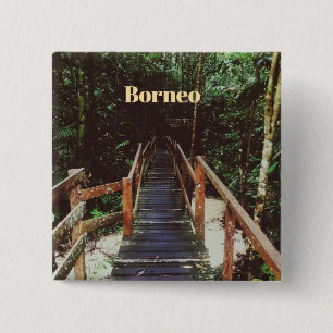 Badge Carré 5 Cm Parc national de Bako - Bornéo