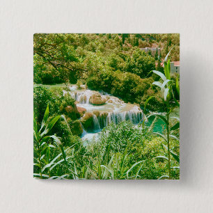 Badge Carré 5 Cm Parc national de Krka