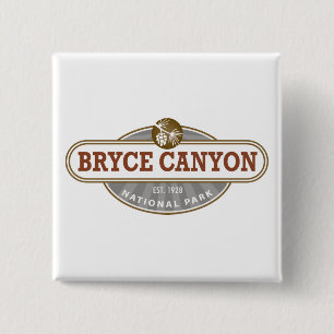 Badge Carré 5 Cm Parc national Utah de canyon de Bryce