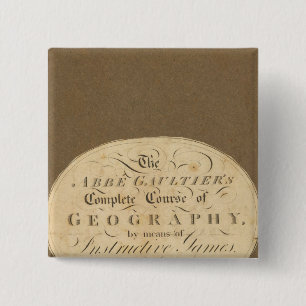 Badge Carré 5 Cm Parcours complet de géographie