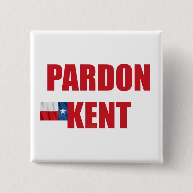 Badge Carré 5 Cm Pardon Kent (Devant)