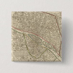 Badge Carré 5 Cm Paris France 2