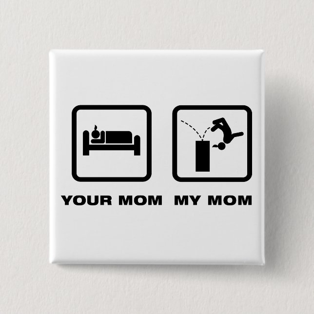 Badge Carré 5 Cm Parkour (Devant)