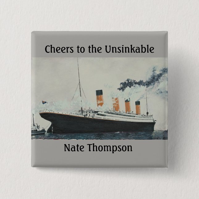 BADGE CARRÉ 5 CM PARTI TITANIQUE (Devant)