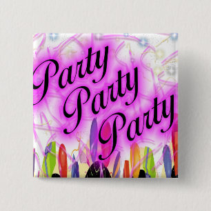 Badge Carré 5 Cm Partie de partie de partie