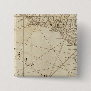 Badge Carré 5 Cm Partie des provinces du Costa Rica et du Nicaragua