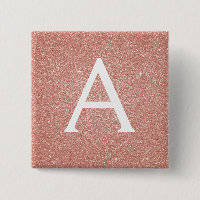 Parties scintillant en or rose et monogramme étinc