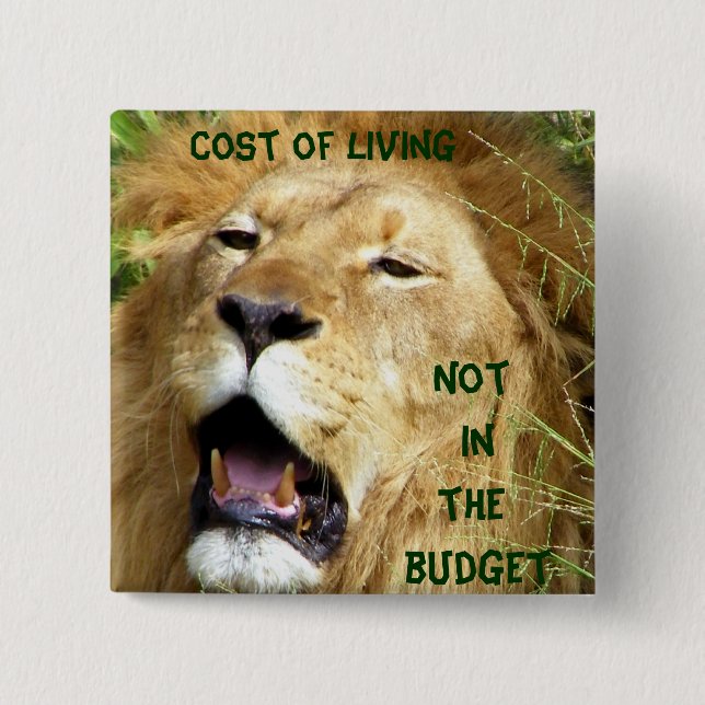 Badge Carré 5 Cm Pas dans le bouton Budget_ (Devant)