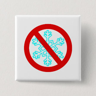 Badge Carré 5 Cm Pas de flocon de neige