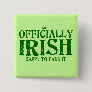 Badge Carré 5 Cm (pas) officiellement Irlandais