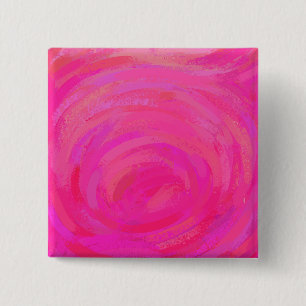 Badge Carré 5 Cm Passion rose