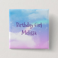 Pastel Clouds et une fille d'anniversaire arc-en-c