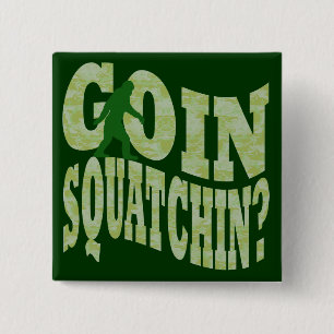 Badge Carré 5 Cm Patchine ? texte & camo vert