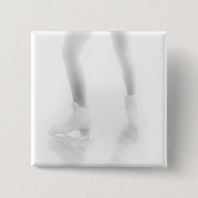 Badge Carré 5 Cm Patinage sur glace (Devant)