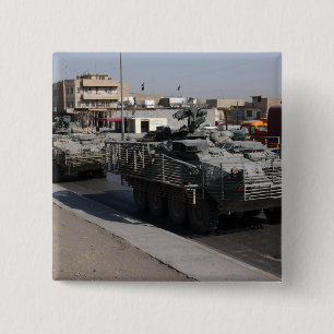 Badge Carré 5 Cm patrouille des soldats