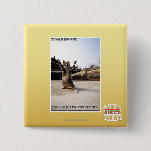 Badge Carré 5 Cm Pattes de shaolin de l'iz I de fureur