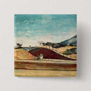 Badge Carré 5 Cm Paul Cezanne   la coupe ferroviaire, c.1870