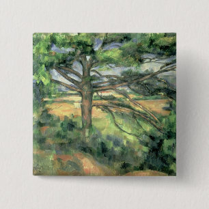 Badge Carré 5 Cm Paul Cezanne   le grand pin, 1895-97