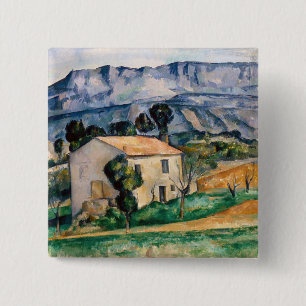 Badge Carré 5 Cm Paul Cezanne - Maison en Provence