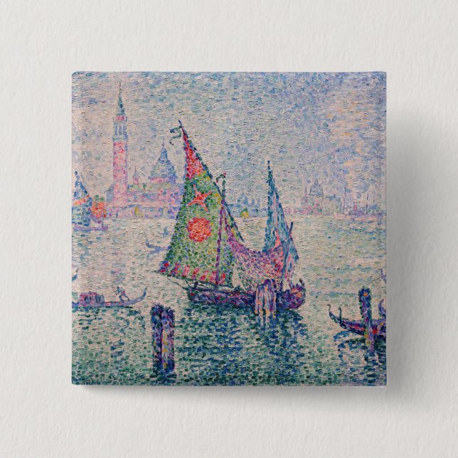 Badge Carré 5 Cm Paul Signac (Devant)