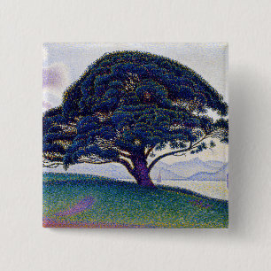 Badge Carré 5 Cm Paul Signac - Le pin de Bonaventure