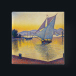 Badge Carré 5 Cm Paul Signac - Le Port au coucher du soleil, Opus 2<br><div class="desc">Le Port au coucher du soleil,  Opus 236 (Saint-Tropez) / Le Port au soleil couchant,  Opus 236 (Saint-Tropez) - Paul Signac,  Huile sur toile,  1892</div>