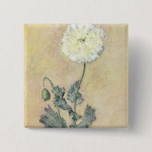Badge Carré 5 Cm Pavot cultivé de Claude Monet , 1883