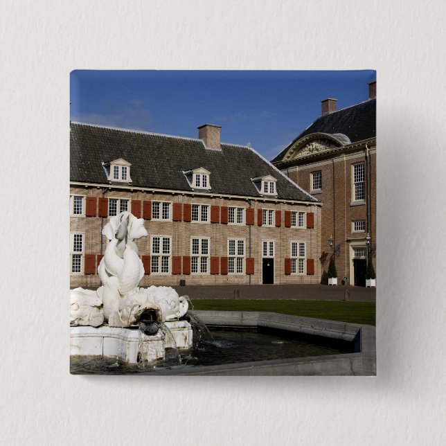 Badge Carré 5 Cm Pays-Bas (alias Holland), Apeldoorn près de (Devant)