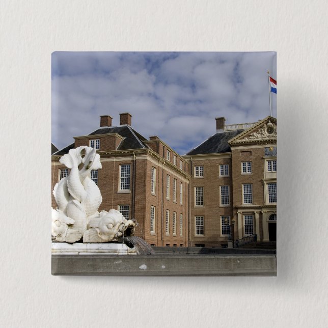 Badge Carré 5 Cm Pays-Bas (alias Holland), Apeldoorn près de 2 (Devant)