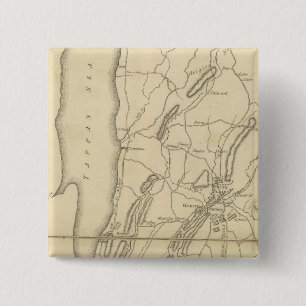 Badge Carré 5 Cm Pays de Frog's Point à Croton River