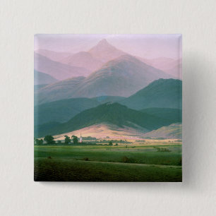 Badge Carré 5 Cm Paysage dans le Riesengebirge, 1810-11