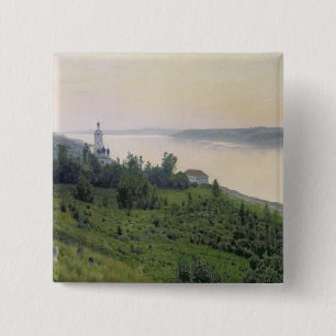 Badge Carré 5 Cm Paysage froid, 1889