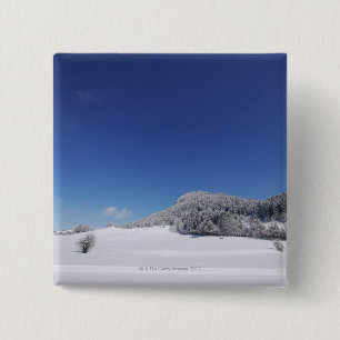 Badge Carré 5 Cm Paysage froid 6 d'hiver de Milou