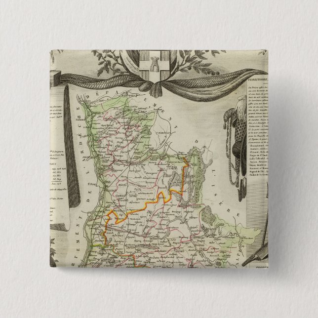 Badge Carré 5 Cm Paysagère (Devant)