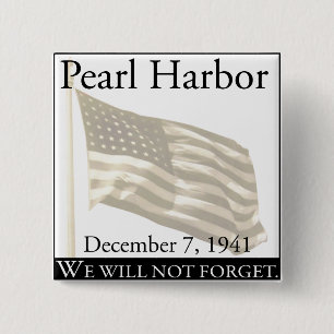 Badge Carré 5 Cm Pearl Harbor