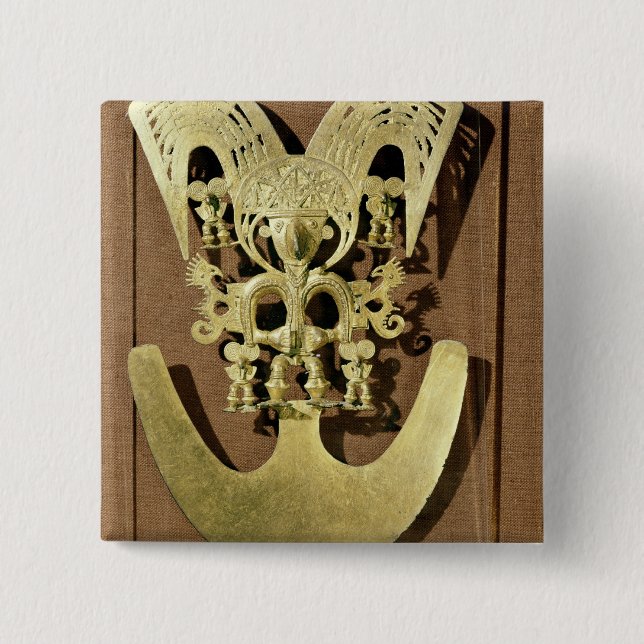 Badge Carré 5 Cm Pectoral, Quimbaya (Devant)