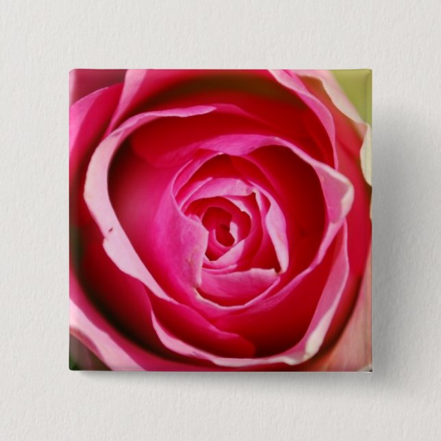 Badge Carré 5 Cm Pédales roses (Devant)