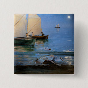 Badge Carré 5 Cm Peder Severin Kroyer - Bateaux de pêche