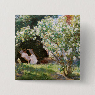 Badge Carré 5 Cm Peder Severin Kroyer - Roses