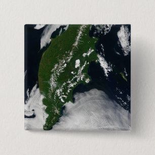 Badge Carré 5 Cm Péninsule de Kamchatka du ½ s du ¿ Â de Russia