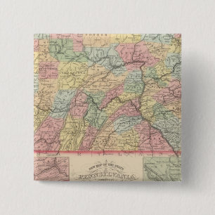 Badge Carré 5 Cm Pennsylvanie 12